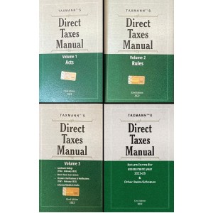 Taxmann's Direct Taxes Manual 2022 (Set of 3 Vols)
